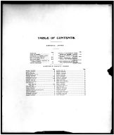 Table of Contents, Garfield County 1906